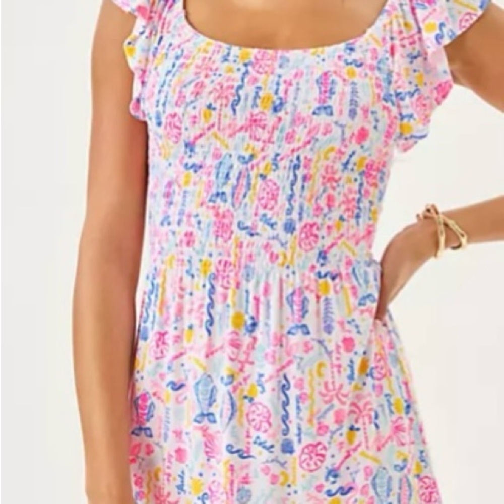 Lilly Pulitzer NWT Dress with Ruffle Sleeves